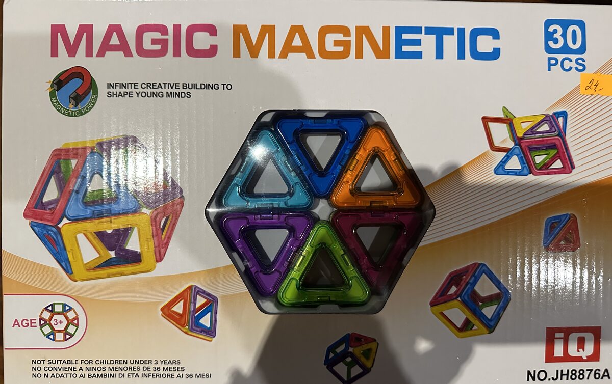 Magnētu konstruktors Magic Magnetic, 30 elementi