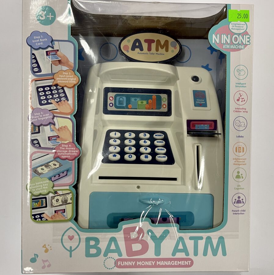 Interaktīva krājkases bankas automāts BABY ATM