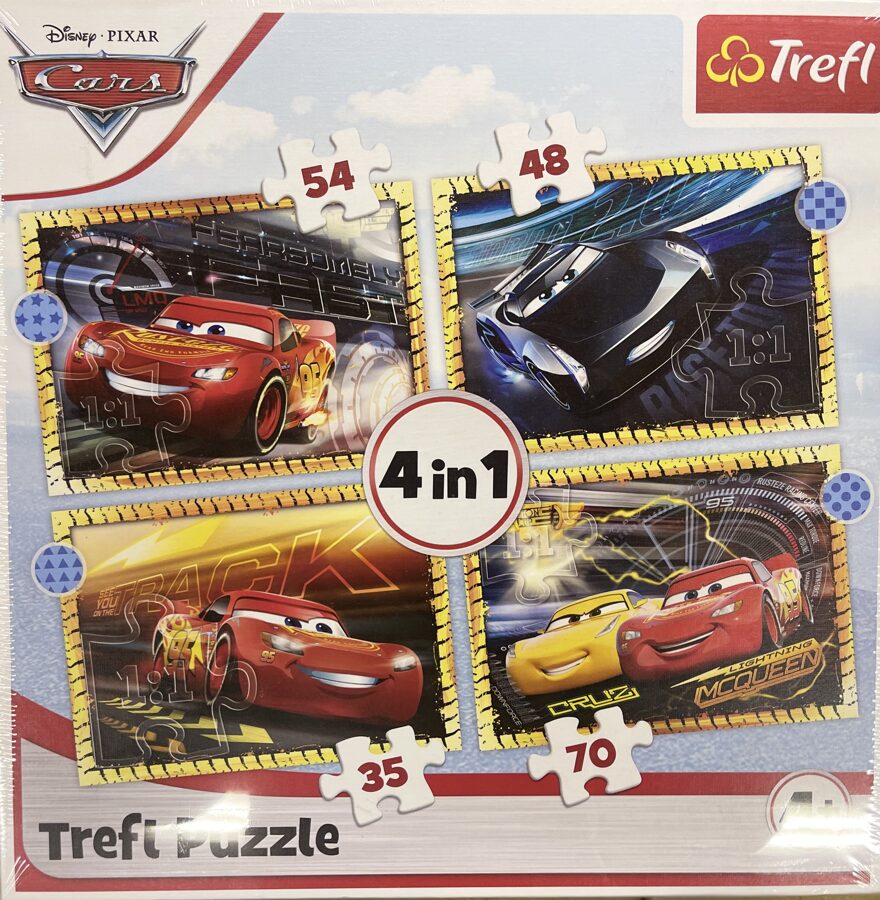 Trefl puzle Disney Pixar CARS 4 in 1