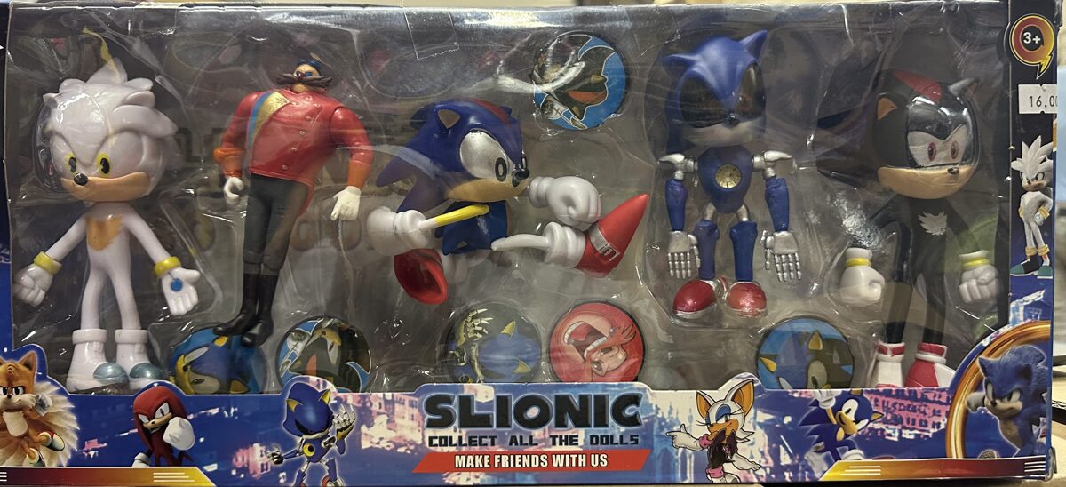 Sonic figūru komplekts SLIONIC (nav orģināls)
