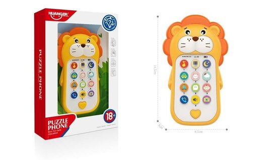 Interaktīvs spēļu telefons mazuļiem PUZZLE PHONE