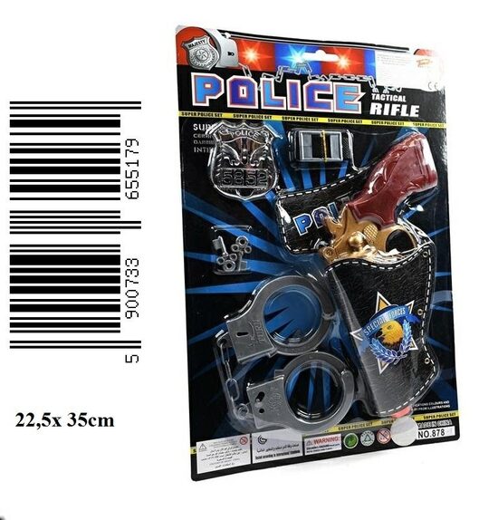 Spēļu policijas ierocis ar aksesuāriem POLICE RIFLE 