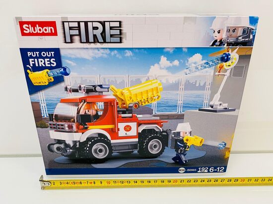 Sluban konstruktors FIRE ugunsdzēsēji, 192 elementi