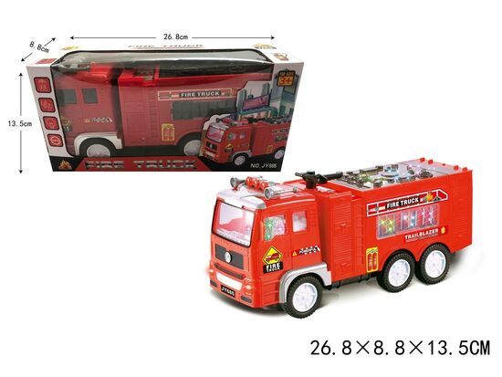 Spēļu ugunsdzēsēja mašīna ar skaņas un gaismas signāliem FIRE TRUCK