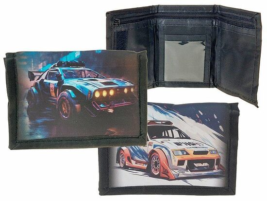 Bērnu zēnu naudas maks ar auto