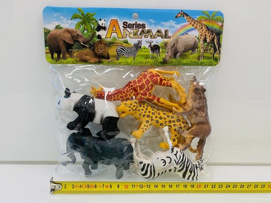 Savvaļas dzīvnieku komplekts 6 figūras