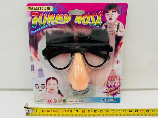 Deguns ar briļlēm maska FUNNY NOSE