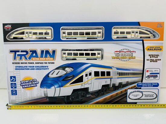 Interaktīvs elektriskis spēļu vilciens ar gaismas un skaņas signāliem TRAIN