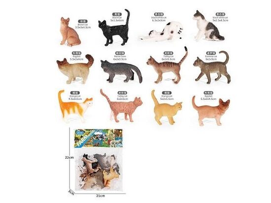 Spēļu dzīvnieku mini figūras Kaķi