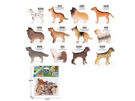 Spēļu dzīvnieku mini figūras Suņi