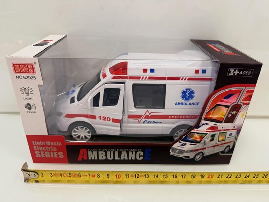 Interaktīva ātrās palīdzības mašīna ar skaņas un gaismas signāliem