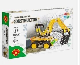 Metāla konstruktors MALY CONSTRUCTOR traktots, 189 elementi