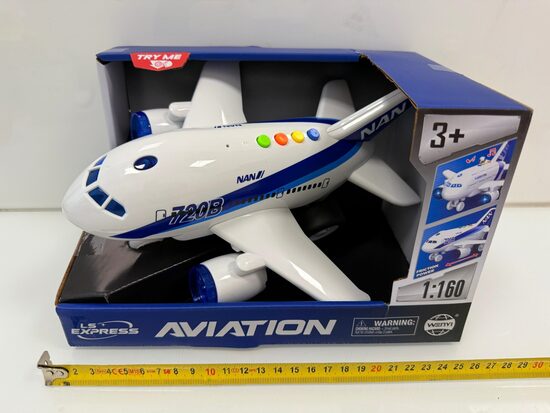 Spēļu interaktīva lidmašīna AVIATIOT ar skaņas un gaismas signāliem mazā 1:160