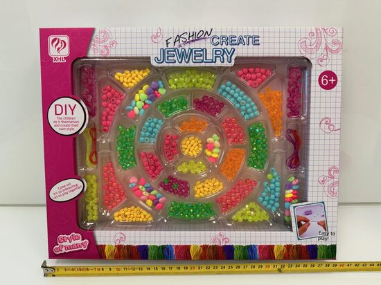 Rotaslietu izgatavošanas komplets pērlītes FASHION CREATE