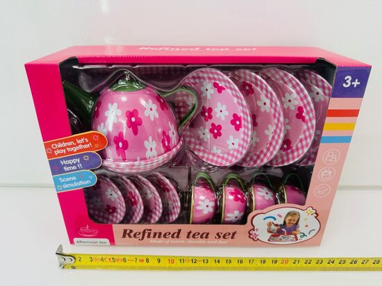 Tējas servīze spēļu, metāla trauciņi