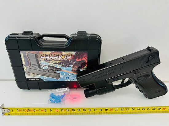 Spēļu revolveris ar lāzeru un orbīziem FIREBLAST BLASTER
