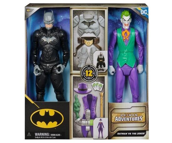 Spin Master BATMAN ADVENTURES BATMAN VS THE JOKER supervaroņu figūras Betmens un Jokers ar aksesuāriem 6067958