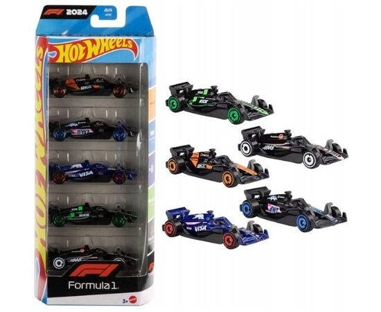 MATTEL HOT WHEELS F1 5 paka MIX automašīnas Formula JBJ78 / JGF58