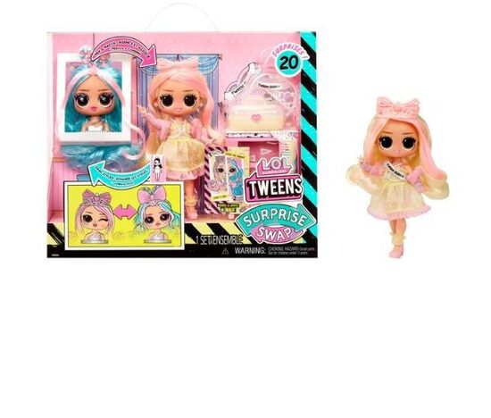 MGA L.O.L. SURPRISE TWEENS SWAP BRAIDS WAVES WINN pārsteiguma lelle ar aksesuāriem