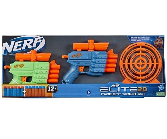 NERF ELITE 2.0. FACE OFF TARGET SET spēļu ieroču komplekts