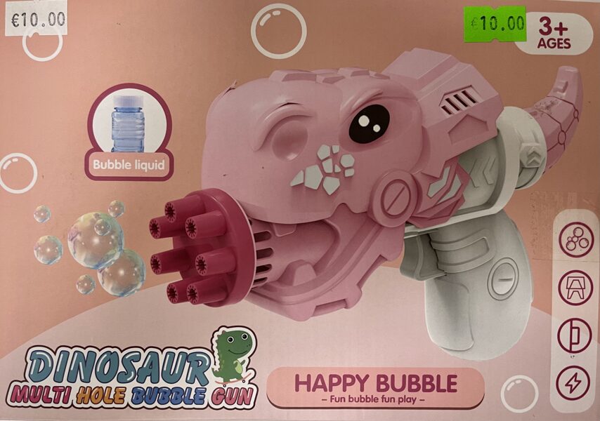 Burbuļu pūšamais DINOSAUR Happy Bubble