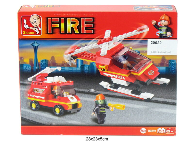 Sluban lego konstruktors FIRE, 211 elementi