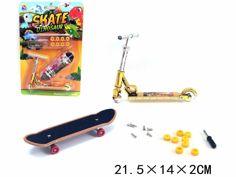 Mini skrituļdēlis ar skūteri Skate Dinosaur