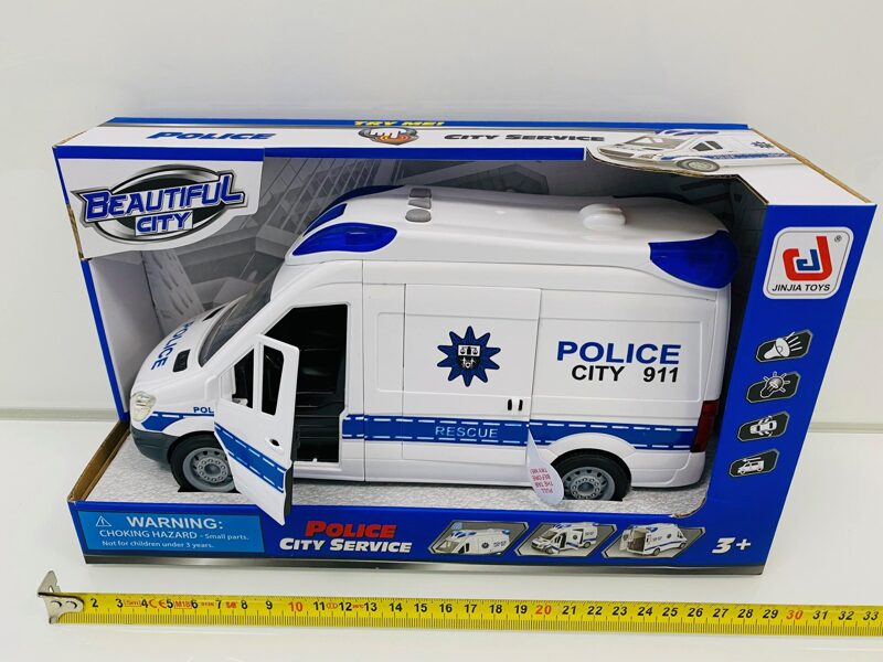 Interaktīvs policijas bus ar skaņas un gaismas signāliem CITY SERVICE