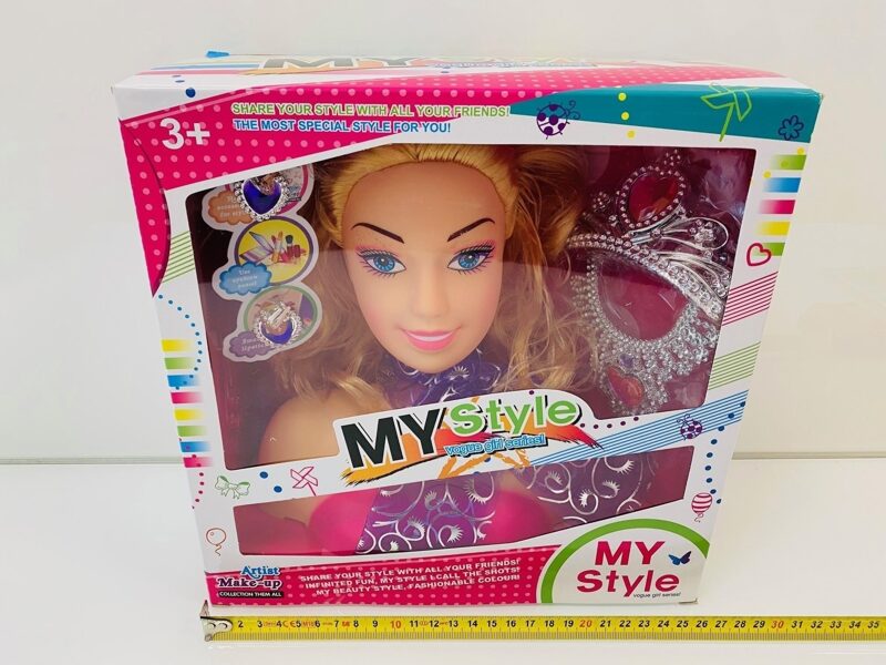 Lelles galva frizūru veidošanai ar aksesuāriem BEAUTY