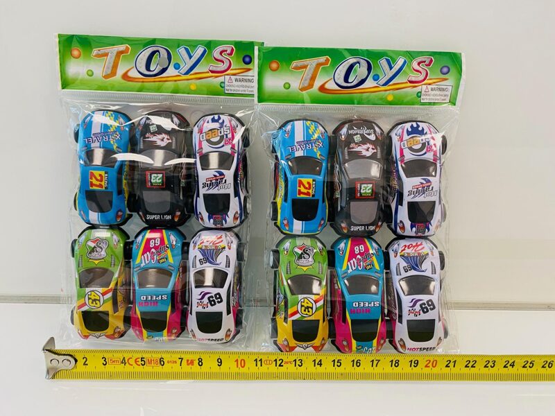 Metāla autumašīnu komplekts, 6 gb