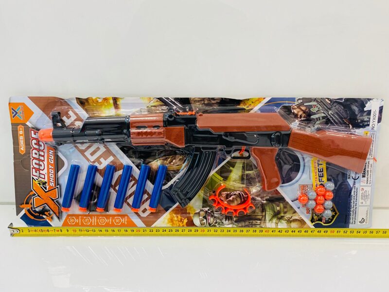 Karabīnr ar bultām un bumbiņām