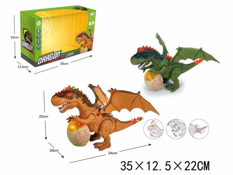 Interaktīvs pūķis ar gaismas un skaņas signāliem Electric Dragon