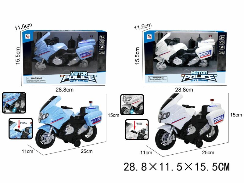 Interaktīvs spēļu motocikls ar skaņas un gaismas signāliem