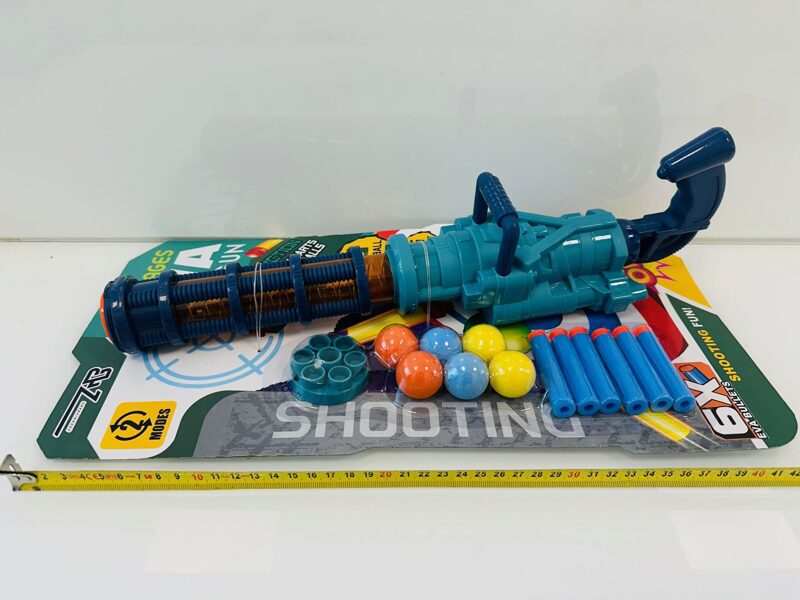 Speļu liela pistole ar bumbiņām SHOOTING FUN