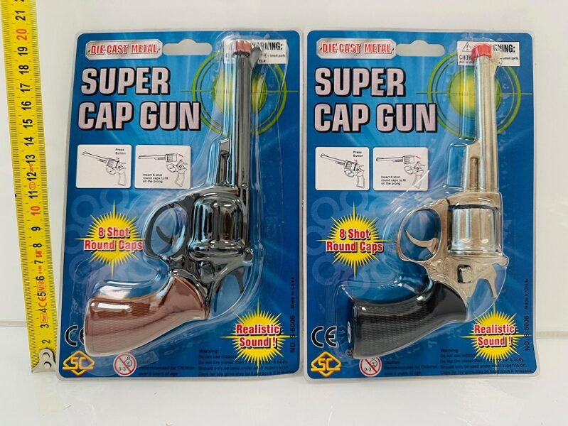 Metāla revilveris ar pistoniem Super Cap Gun