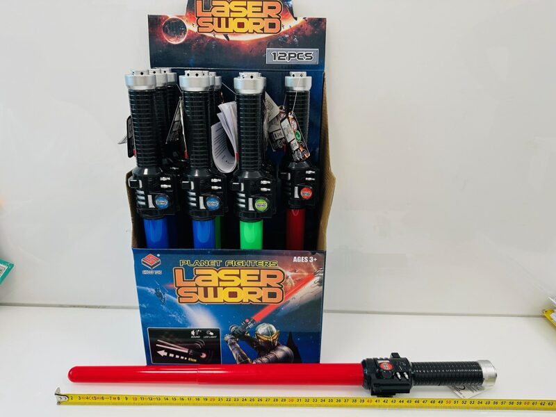 Interaktīvs zobens ar skaņas un gaismas signāliem, 61 cm