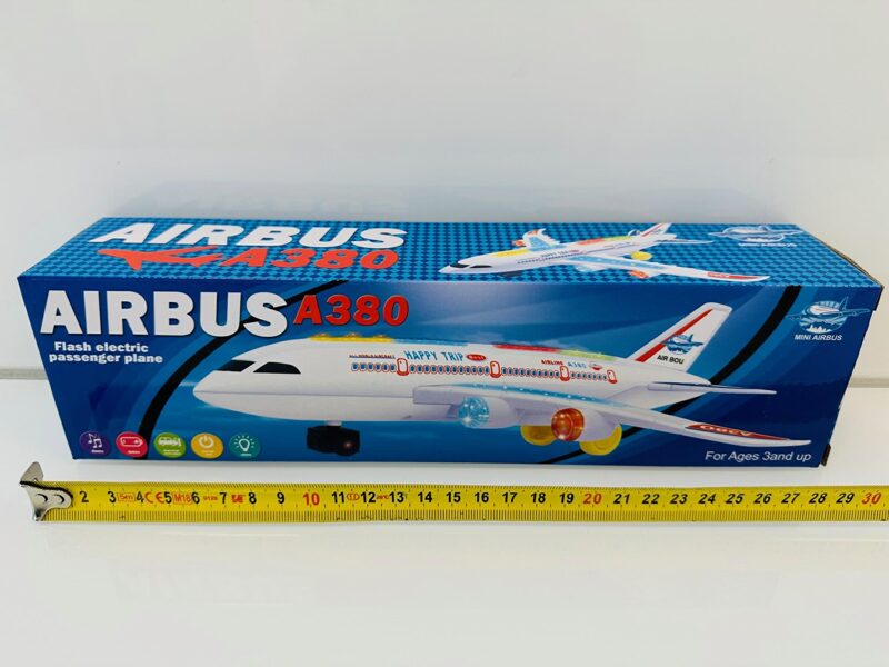 Spēļu lidmašīna Airbus A380 ar skaņas un gaismas signāliem