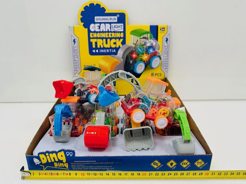 Spēļu traktors ar zobratiem un LED gaismu, cena par 1 gab.