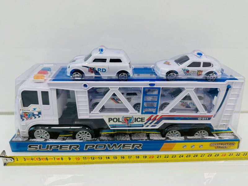 Policijas autotreileris ar mašīnām SUPER POWER