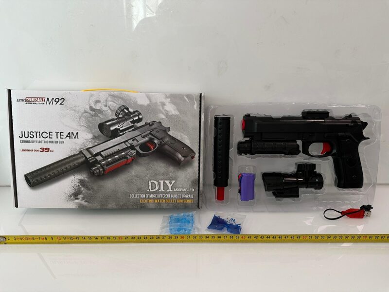 Lādējams spēļu ierocis automāts ar orbīziem JUSTICE TEAM