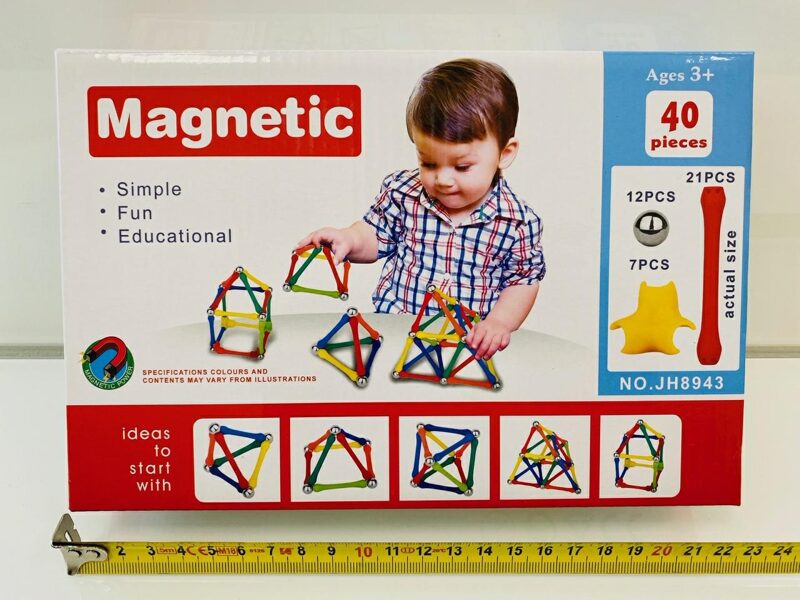 Magnētu konstrukrors Magnetic mazais, 40 elementi
