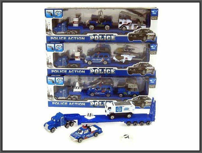 Autotreileris ar policijas tehniku POLICE ACTION