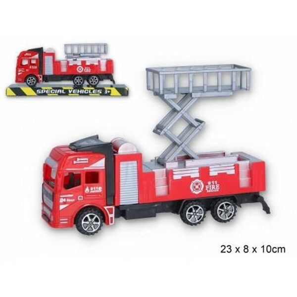 Ugunsdzēsēju automašīna ar pacēlāju