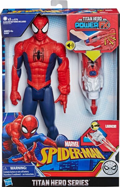 Hasbro Titatn Hero Series Marvel SPIDERMAN Power Fx supervaronis ar skaņas signāliem