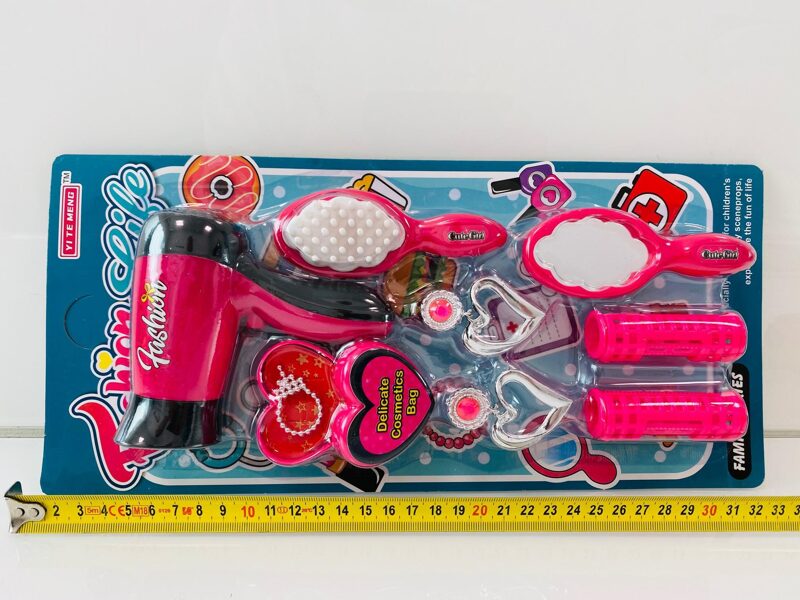 Spēļu friziera komplekts ar fēnu un aksesuāriem Dromader