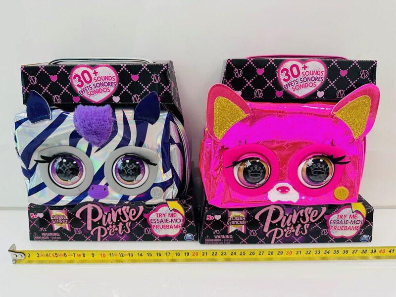 SPIN MASTER Rebel Stripez Purse Pets interakstīvā somiņa, kustina acis un runā