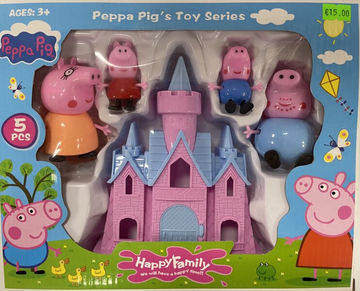 Cūciņa Peppa Happy Family komplekts ar cūciņām un pili