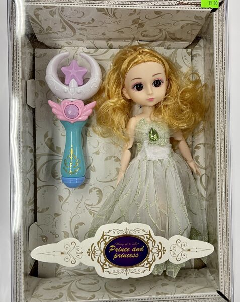 Lelle ar burvju nūjjiņu komplektās Princ and Princess
