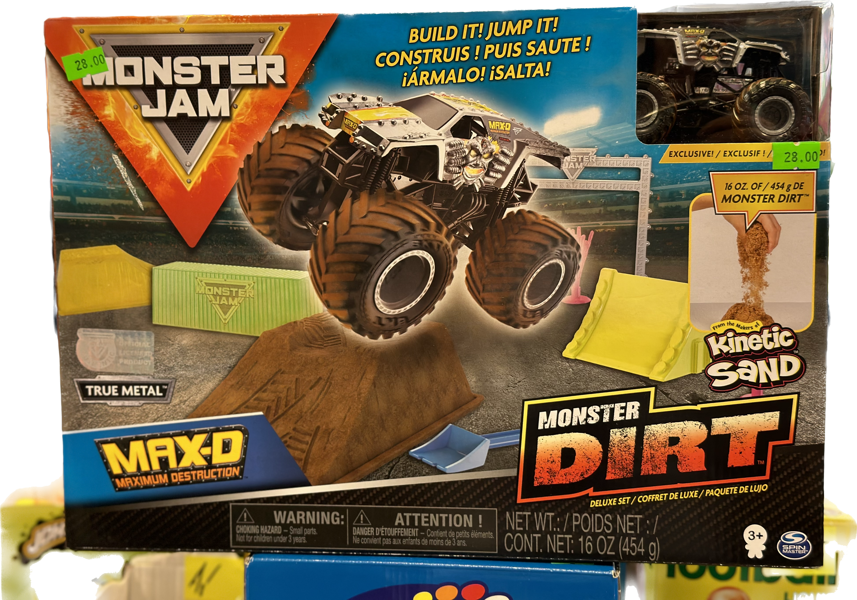 Trase MONSTER JAM DIRT ar kinētiskajām smiltīm