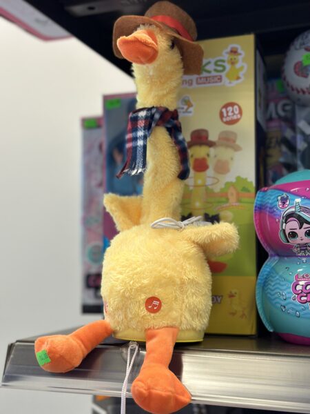 Pīle interaktīva, spēlē mūziku, atkārto skaņas, lādējama